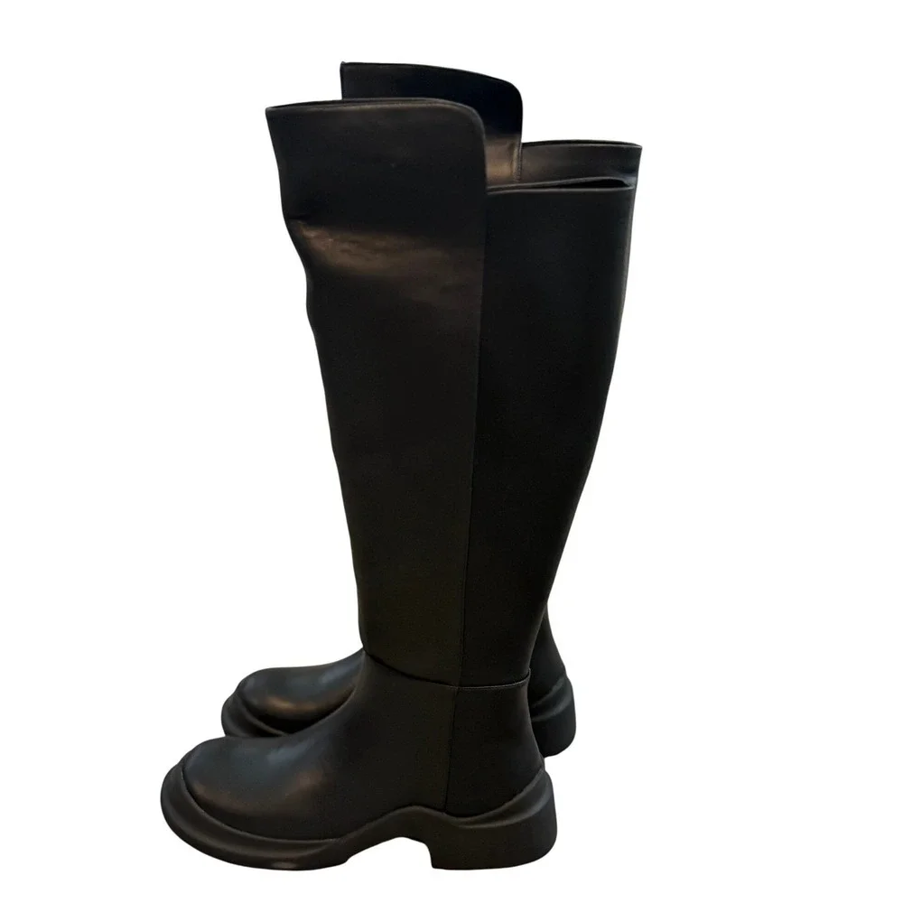 NEW Jeffrey‎ Campbell Womens Black Excursion Knee High Boots Size 5.5